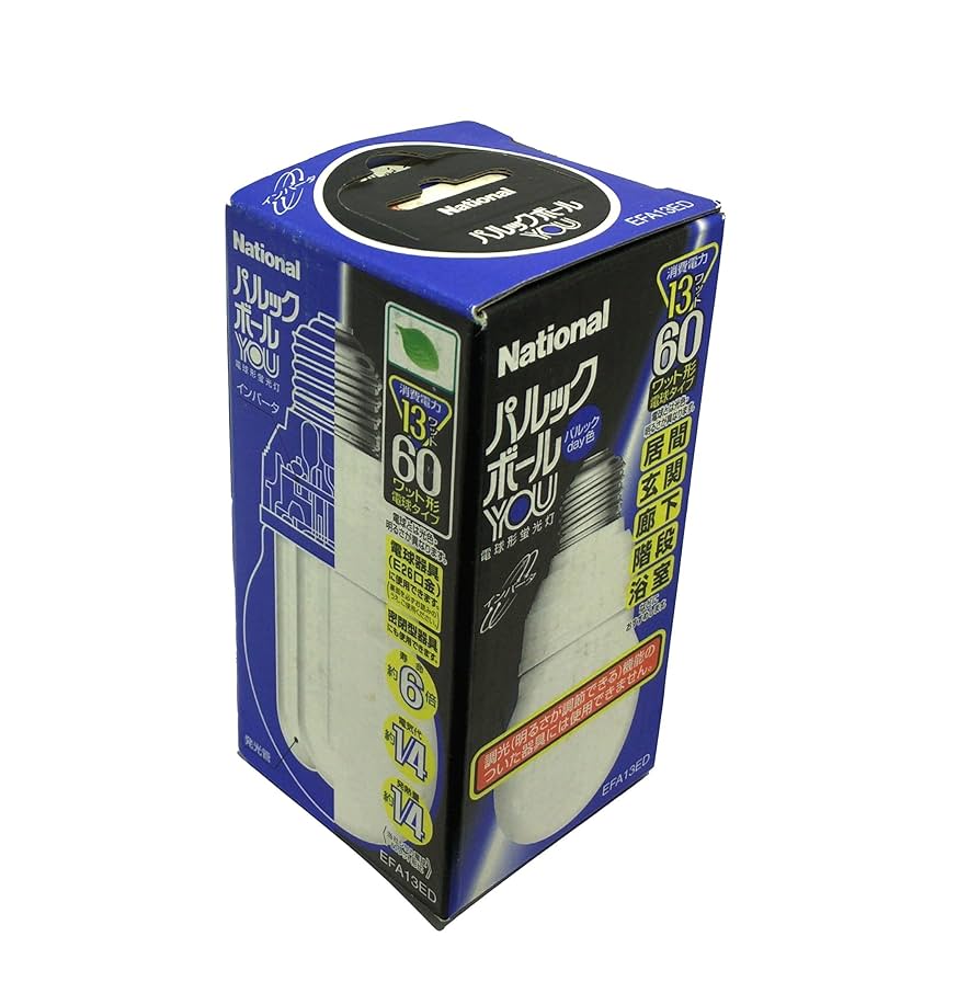 Amazon | 松下 EFA13ED 蛍光電球 60W形(1個) | パナソニック